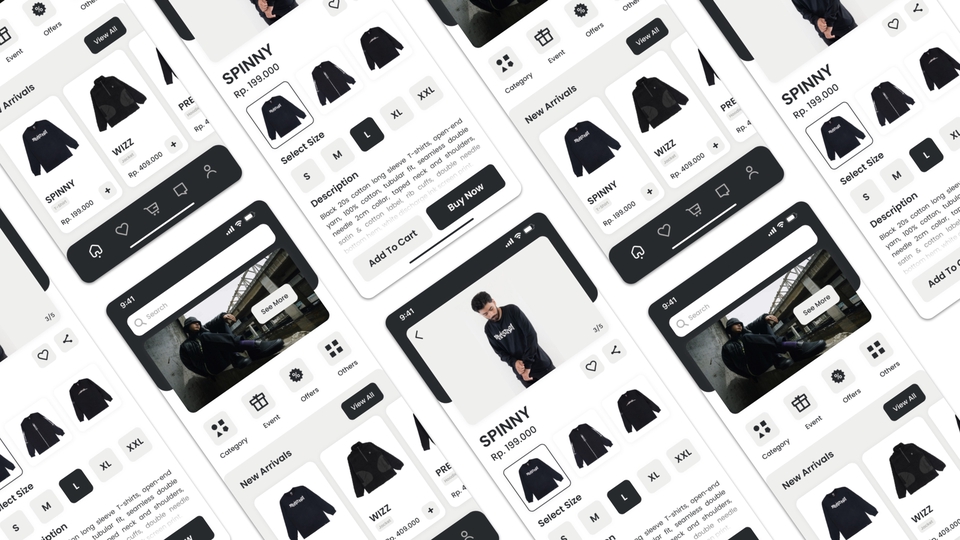 UI & UX Design - Pembuatan Desain UI / UX Untuk Mobile Apps Modern dan Elegan - 1