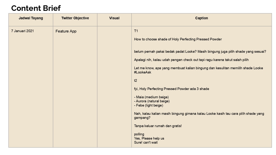 Penulisan Konten - Jasa Content Planning Konten Instagram dan Twitter - 13