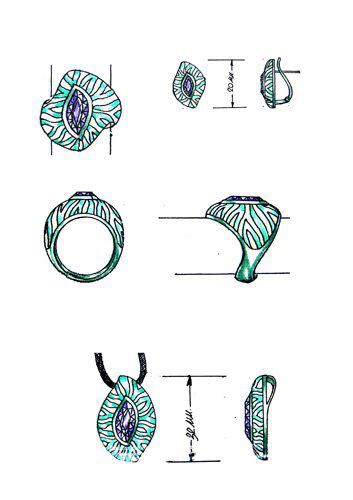 อื่นๆ - ออกแบบเครื่องประดับ เขียนมือ hand sketch jewelry design - 27