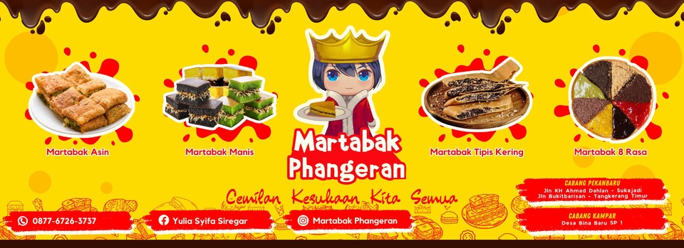Jasa desain spanduk online untuk usaha kuliner martabak dengan desain menarik dan kreatif, harga terjangkau.