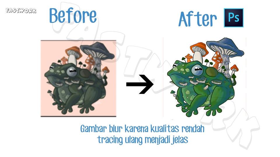 Edit Gambar & Photoshop - TRACING GAMBAR DARI KAOS,LOGO,TULISAN KE ILUSTRASI VECTOR DENGAN PHOTOSHOP - 6