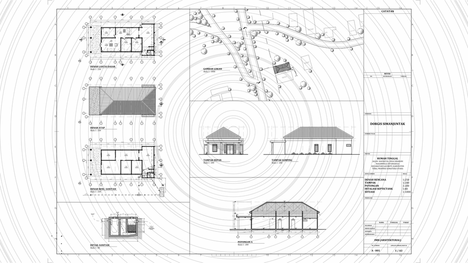 CAD Drawing - JASA GAMBAR AUTOCAD 2D | MODIFIKASI GAMBAR | GAMBAR IMB/PBG - 10