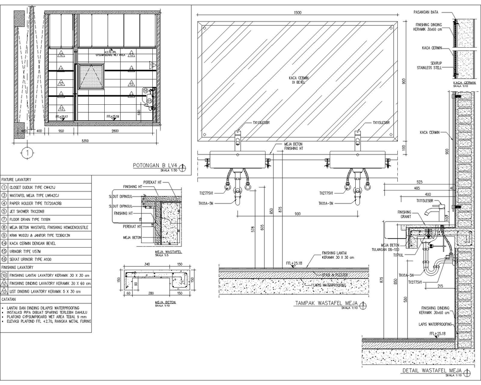 CAD Drawing - Jasa Gambar Kerja DED, Pembuatan IMB (ARS, STR, MEP) - 8