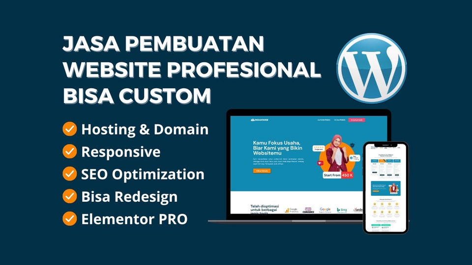 Web Development - Jasa Pembuatan Website Profesional + Bisa Custom - 1