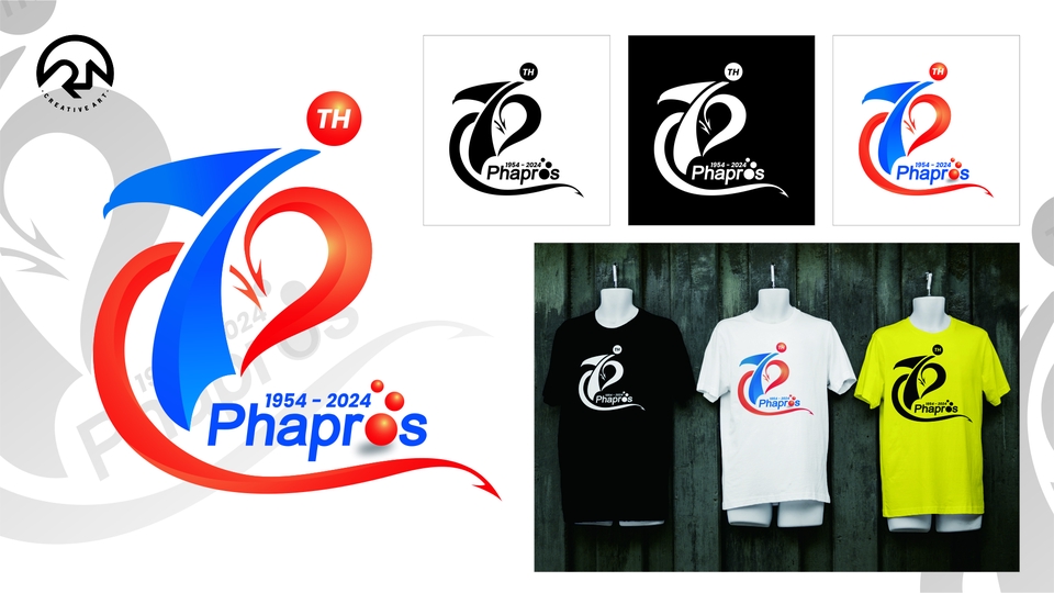 Desain logo Phapros 72 tahun, jasa desain logo perusahaan profesional