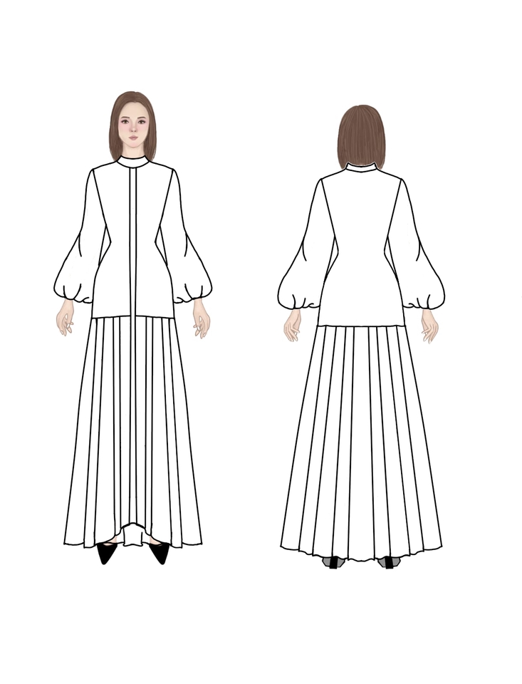 Ilustrasi wanita dengan dua gaya berbeda, desain ilustrasi profesional untuk kebutuhan bisnis Anda.