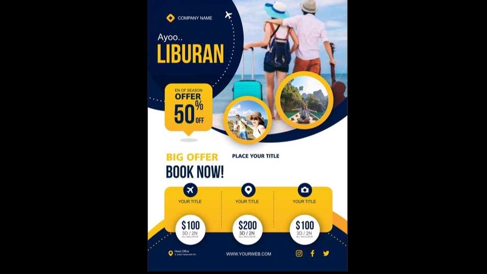 Banner Online - brosur/Flayer travel dan perumahan - 1