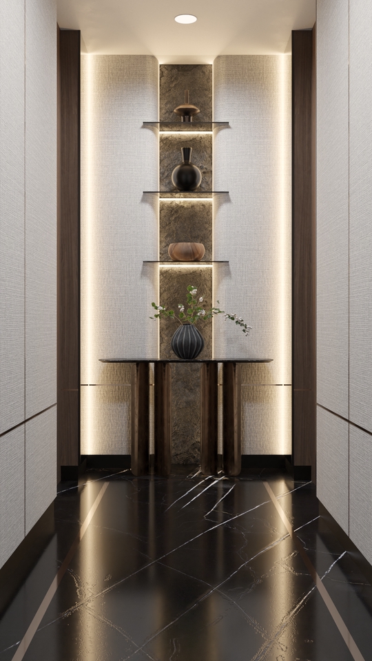 Desain Interior Hall Rumah Minimalis dengan Nuansa Klasik - Jasa Desain Interior Rumah - Jasa Arsitek - Desain Rumah Minimalis Modern