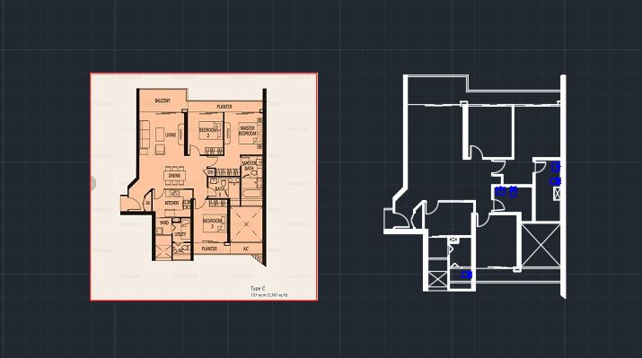 Jasa drafter autocad murah, pembuatan denah rumah, desain interior, autocad freelance.
