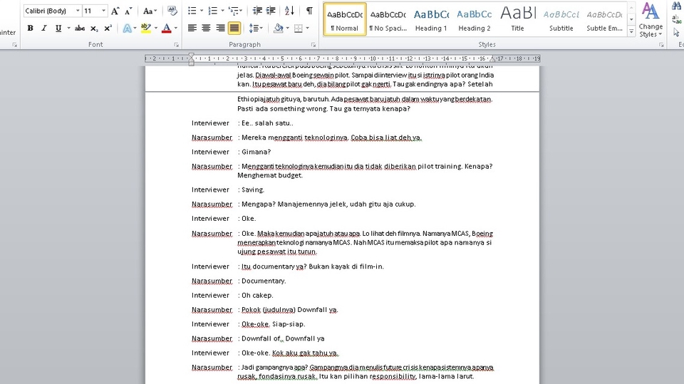 Pengetikan Umum - Jasa Transkrip Audio / Video ke Text - 4