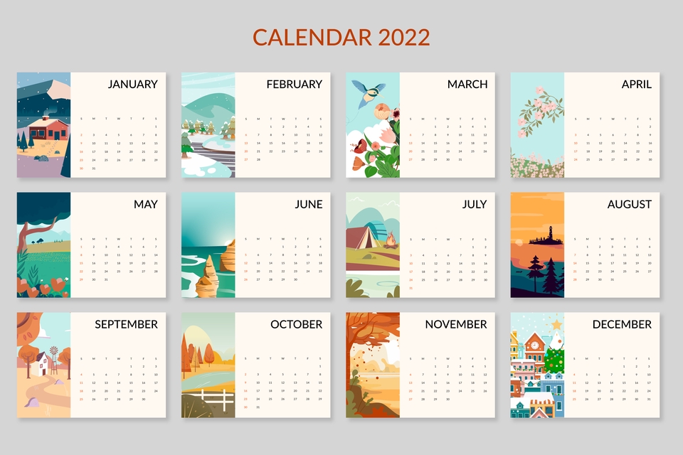 Digital Printing - DESAIN KALENDER 2023 - 1 HARI JADI - SESUAI APA YANG DIINGINKAN - DESAIN MENARIK DAN BERKUALITAS - 3
