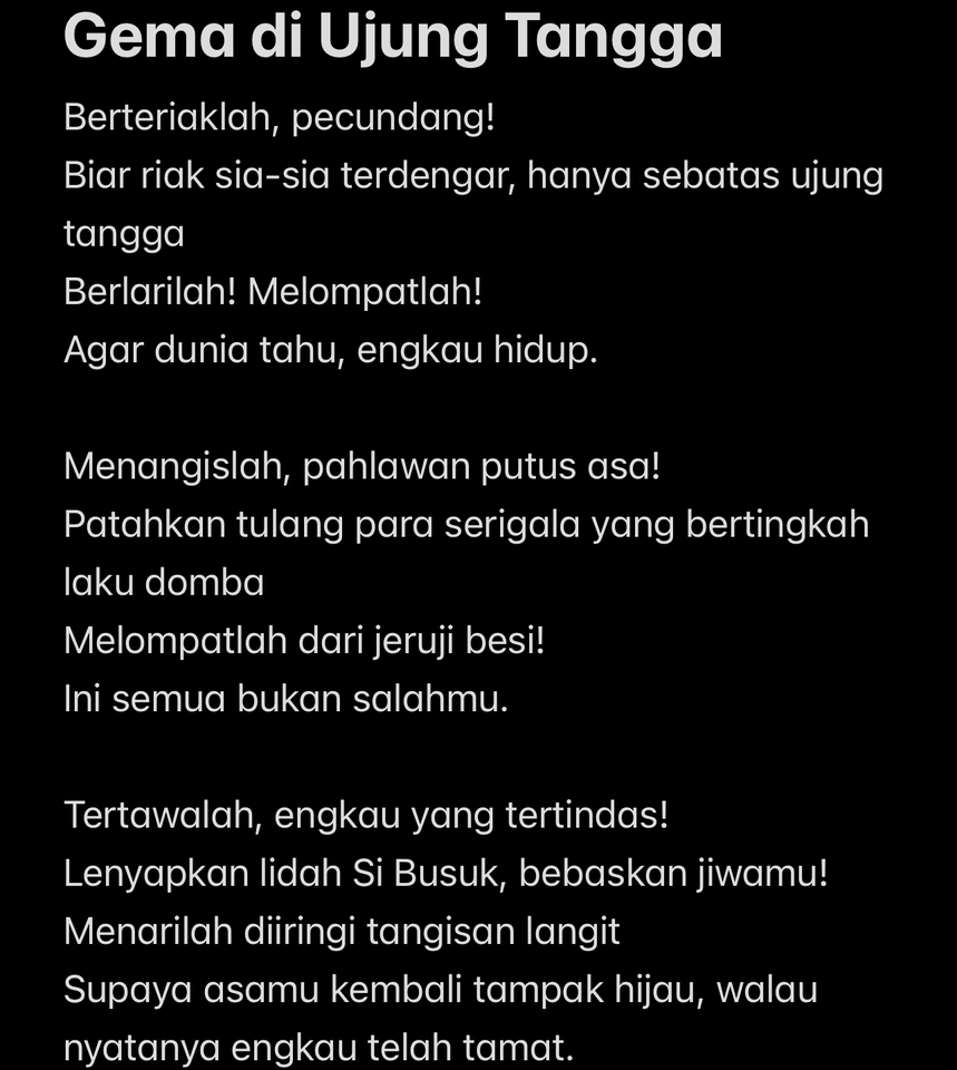 Penulisan Konten - Puisi puitis - 5