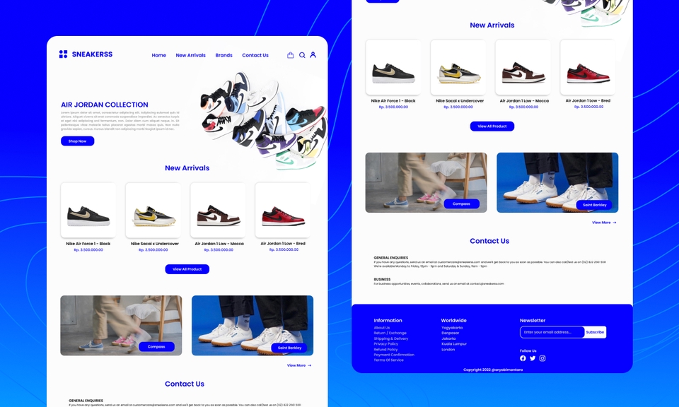 Jasa Modern UI/UX Design Professional Website