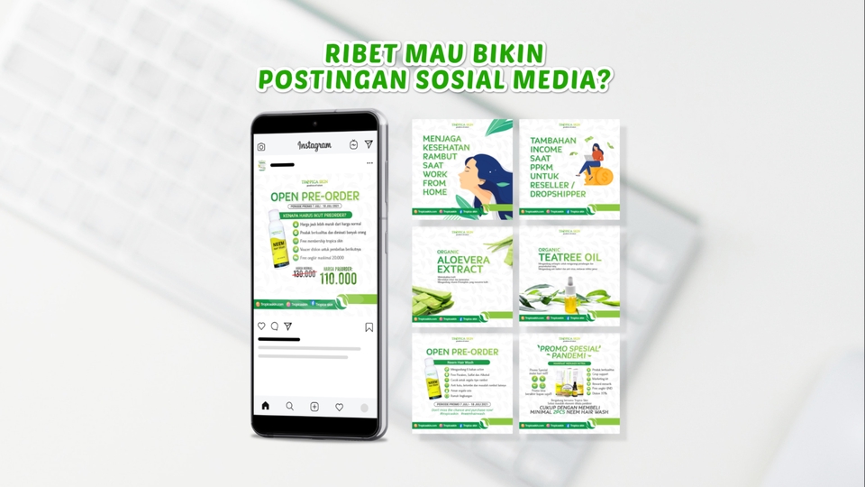 Banner Online - Desain Konten Feed Instagram Banner Post, Promo Story Sosial Media - 1