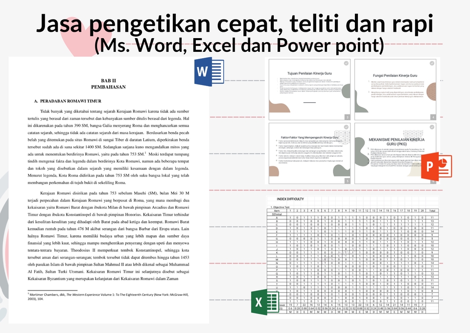 Pengetikan Umum - Jasa pengetikan cepat, teliti dan rapi - 2