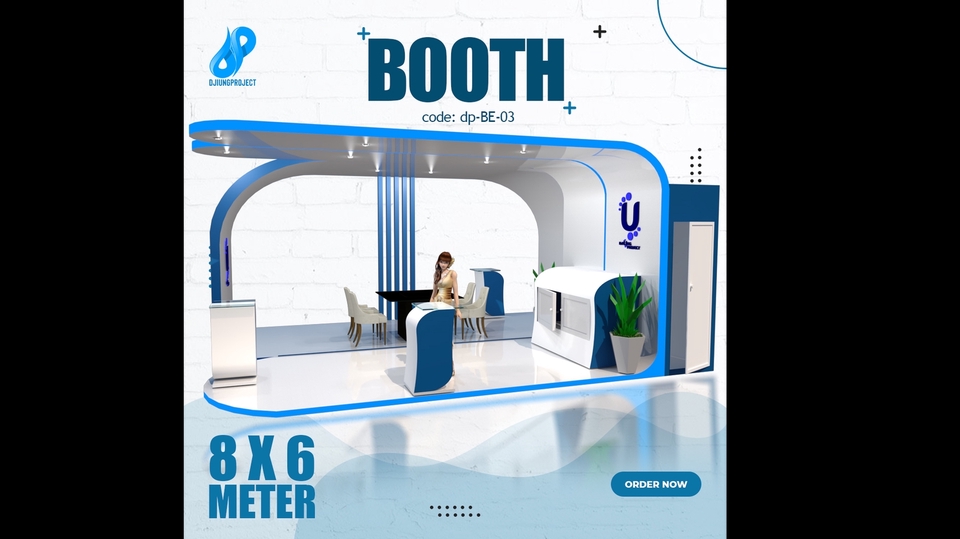 3D & Perspektif - 3D Booth Pameran, 3D Booth display produk, 3D Visualisasi Booth. - 5