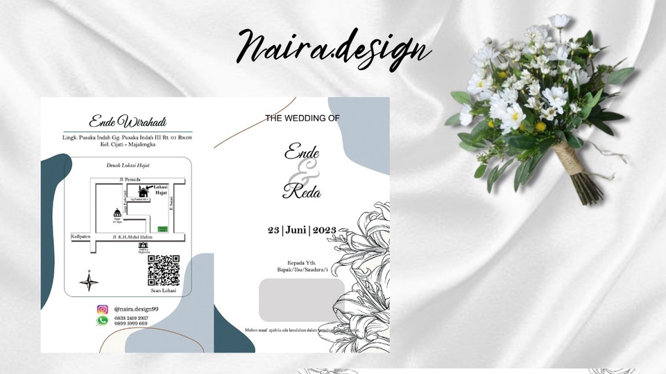 Digital Printing - Design Kartu Undangan, Kartu Souvenir, Kartu Nama, dll - 1