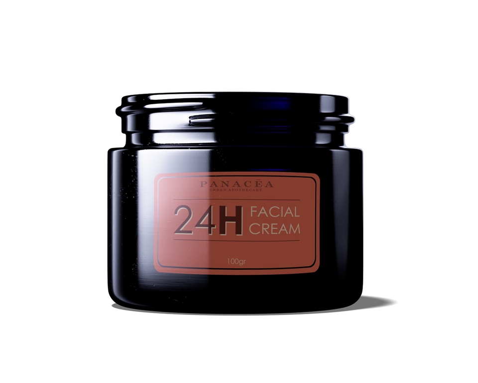 Jasa desain kemasan produk kecantikan dengan label 24H Facial Cream