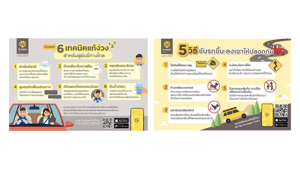 รับทำ infographic 6 เคล็ดลับขับรถปลอดภัย และ 5 อันตรายบนท้องถนน
