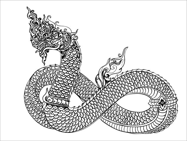 วาดภาพประกอบ - รับออกแบบลาย "พญานาค" ในรูปแบบลายเส้น คงเอกลักษณ์ - 10