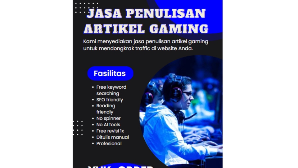 Penulisan Konten - Jasa Penulisan Artikel SEO Bahasa Indonesia Game Online | 100% Original | Murah & Berkualitas - 1