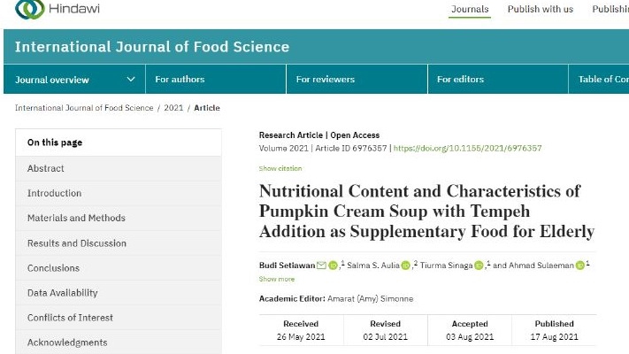 Proofreading - Proofreading  article (Food, Nutrition, and Health Science) - 1