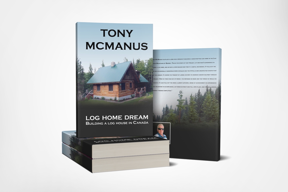 ออกแบบปกหนังสือ Log Home Dream โดย Tony McManus