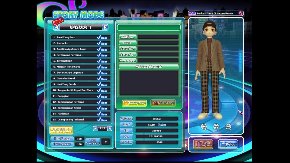Jasa Joki dan Partner Games Online - Penyelesaian Story Ayodance