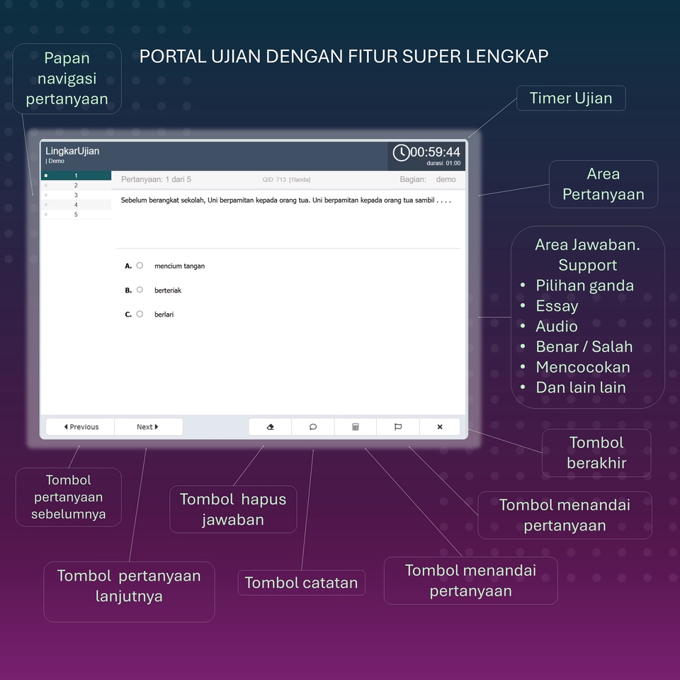 Jasa Lainnya - Jasa penyewaan aplikasi ujian online & pengawasan ujian - 4