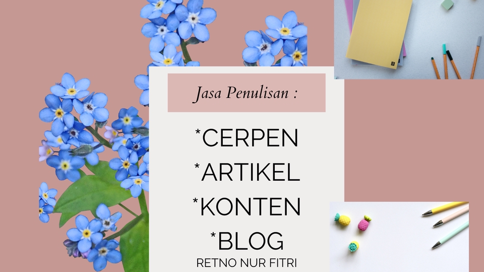 Penulisan Konten - Jasa penulisan cerpen, artikel, konten, blog - 1