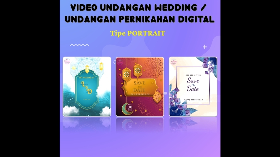 Kartu Ucapan & Video - VIDEO UNDANGAN DIGITAL (UNDANGAN PERNIKAHAN, AQIQOH, WISUDA), VIDEO UCAPAN DIGITAL BERKUALITAS  - 1