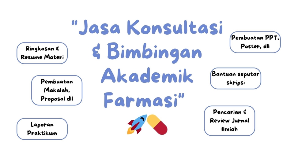 Jasa Lainnya di Konsultasi - Konsultasi akademik, tugas, dan skripsi farmasi