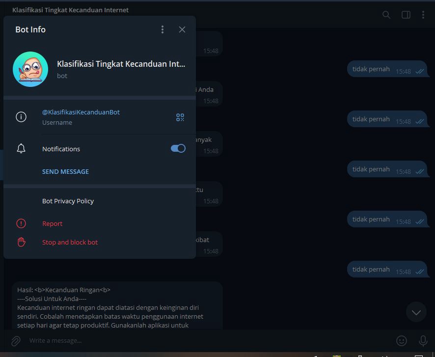 Jasa pembuatan bot telegram, layanan chatbot untuk membantu Anda membuat bot telegram