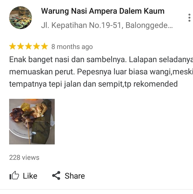 Memberi Review - Review tempat,jasa,maupun makanan - 11