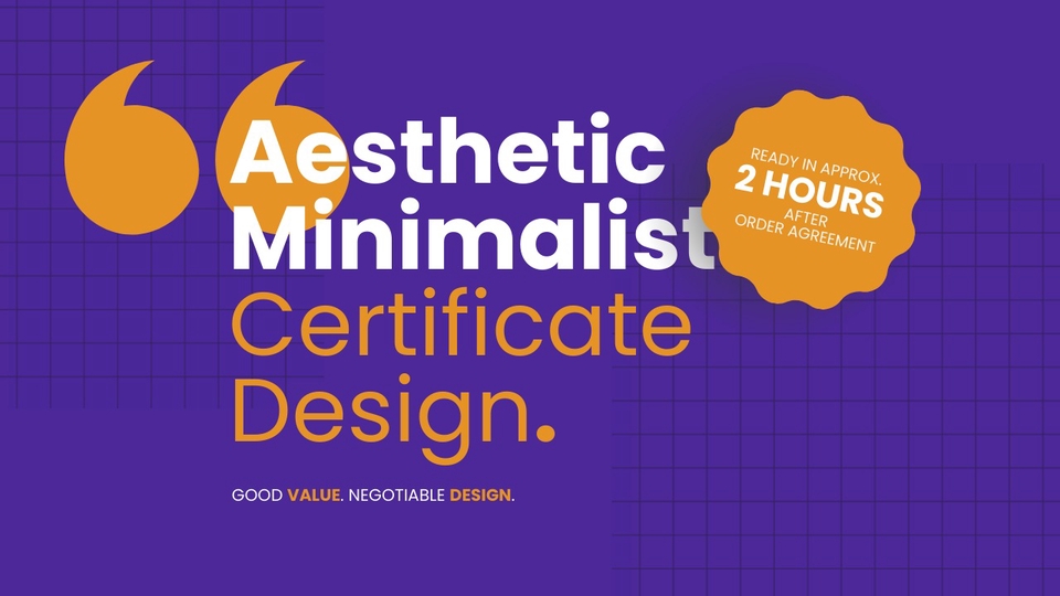 Banner Online - Aesthetic Minimalist Certificate Design - 1