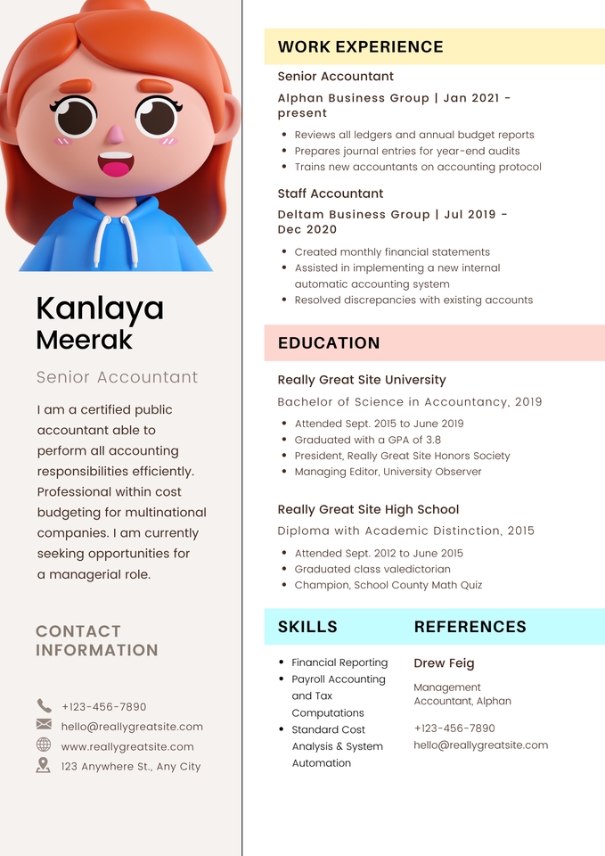 Portfolio & Resume - รับทำ Resume/CV สำหรับสมัครงาน ภาษาไทยและภาษาอังกฤษ - 5