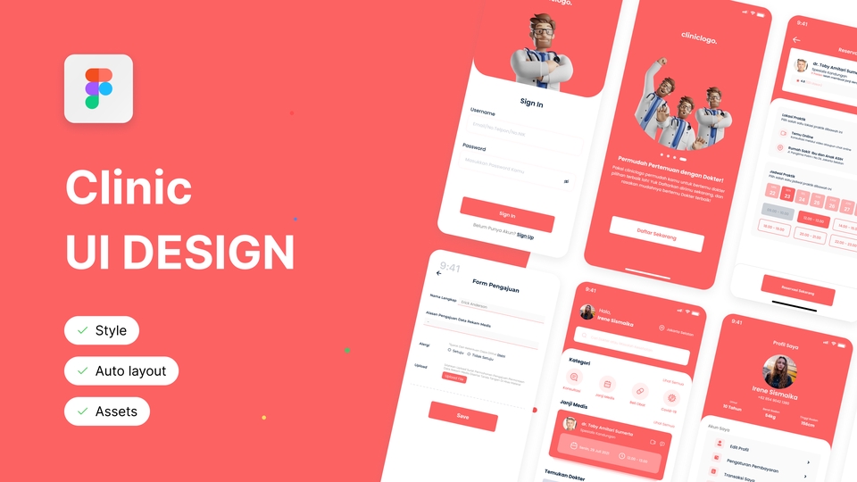 UI & UX Design - Jasa 𝗨𝗜/𝗨𝗫 𝗗𝗲𝘀𝗶𝗴𝗻 Include Design System, Auto Layout, Responsive, Elegan, dll [with Figma] - 6