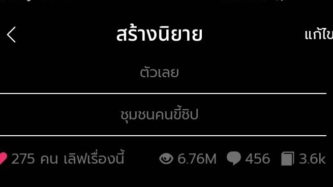 เขียนนิยาย / เรื่องสั้น - เขียนนิยายบอยเลิฟ / ชายหญิง  - 1