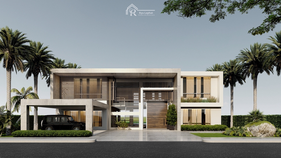 ปั้นโมเดล 3D โปรแกรม Sketch Up / Render Perspective Exterior / Lumion 11