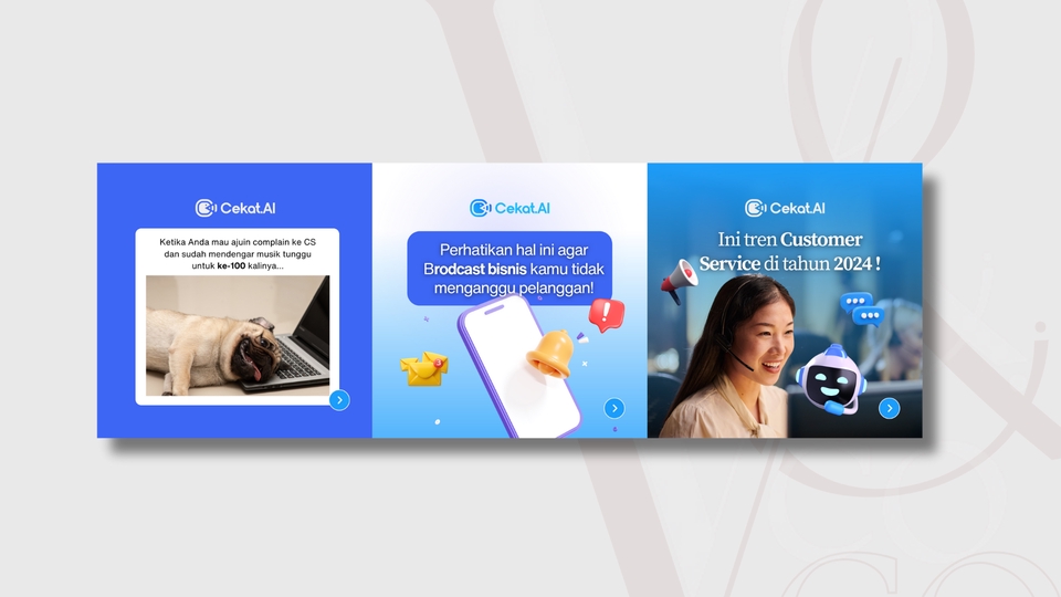 Jasa desain banner instagram untuk promosi bisnis online, desain banner keren dan unik.