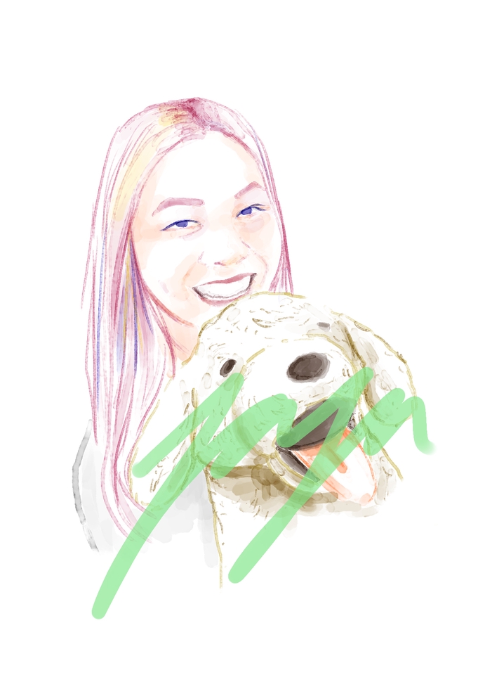 วาดภาพเหมือน Portrait - งานภาพ Portrait โดดเด่นด้านการใช้สีและดูเรียบง่ายในราคาประหยัด - 2
