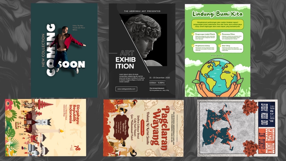 Banner Online - Desain poster, Minimalis & Modern Dengan Kualitas yang Terbaik - 1