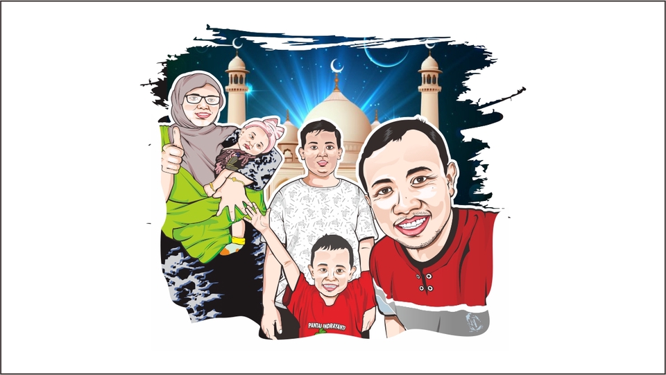 Jasa karikatur desain vektor wajah, lukisan wajah, kartun freelance, harga karikatur