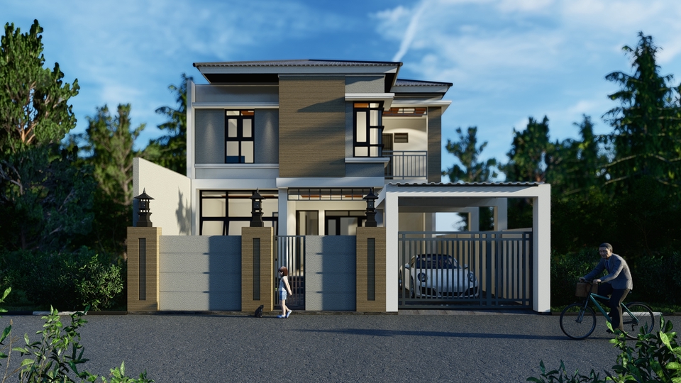 3D & Perspektif - 3D Render & Gambar Kerja Interior - 4