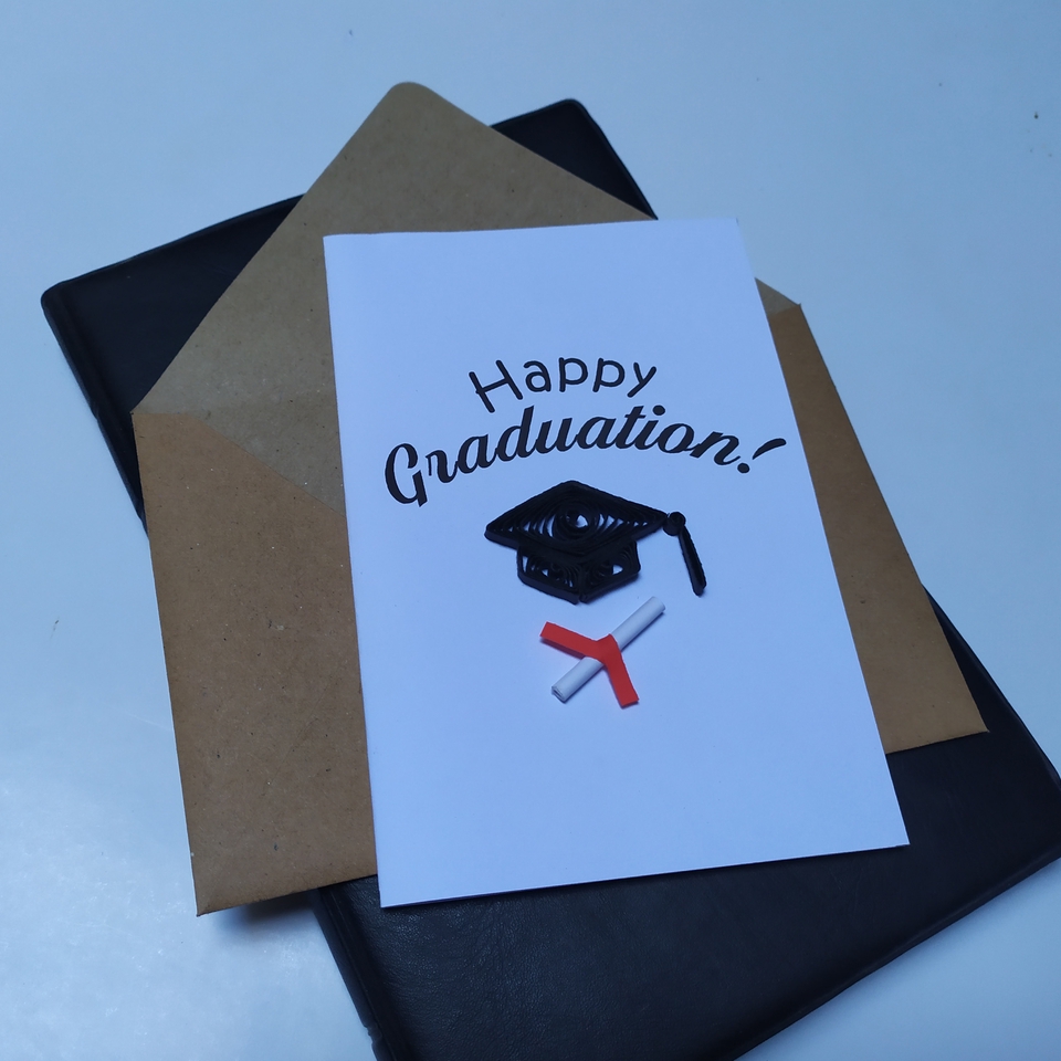 Kartu Ucapan & Video - Greeting Card Quilling Birthday / Graduation / Natal / Idul Fitri / Wedding - 11