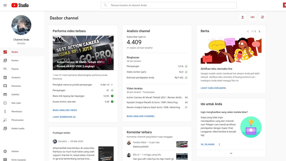 Youtuber/ Video - JASA REVIEW PRODUK / WEBSITE DI YOUTUBE - 1