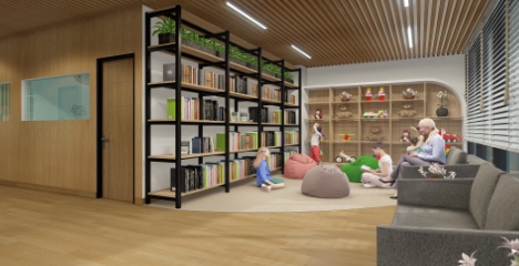 3D & Perspektif - Interior Tempat Terapi Anak Berkebutuhan Khusus - 3