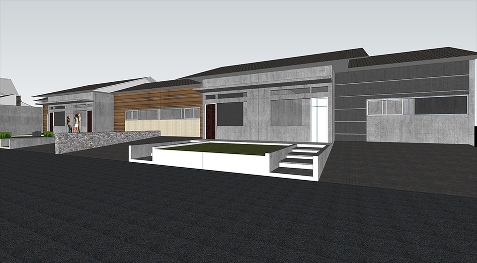 CAD Drawing - Gambar Bangunan 2D 3D Interior Eksterior RAB - 16