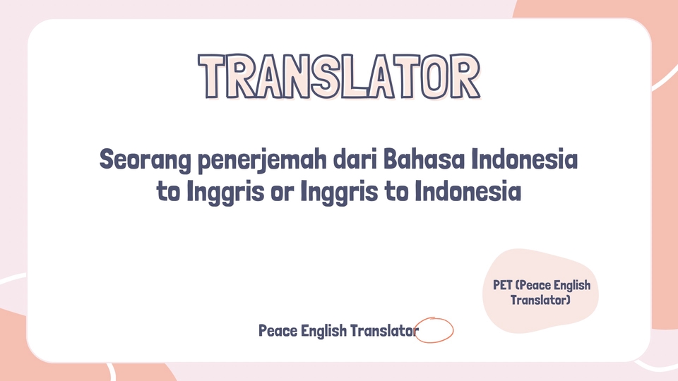 Penerjemah Bahasa Indonesia ke Inggris atau Inggris ke Indonesia