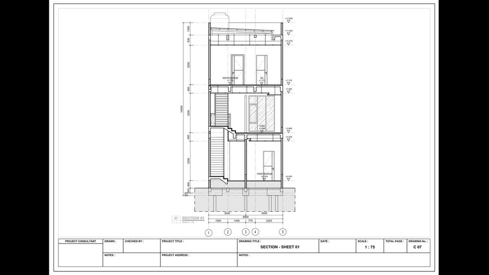 CAD Drawing - Gambar Kerja Autocad 2D : Arsitek, Struktur, MEP - 18